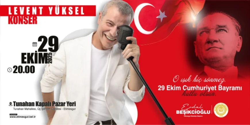 Etimesgut Belediyesi 29 Ekim Cumhuriyet Bayramı’nı Coşkuyla Kutlamaya Hazırlanıyor: Ahi-Kent Lokantası, Levent Yüksel, 100 Yıllık Cumhuriyet Tangoları