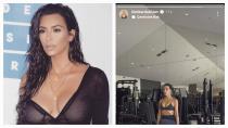 Ülkesi savaşın eşiğinden döndü Kim Kardashian spor yaptı